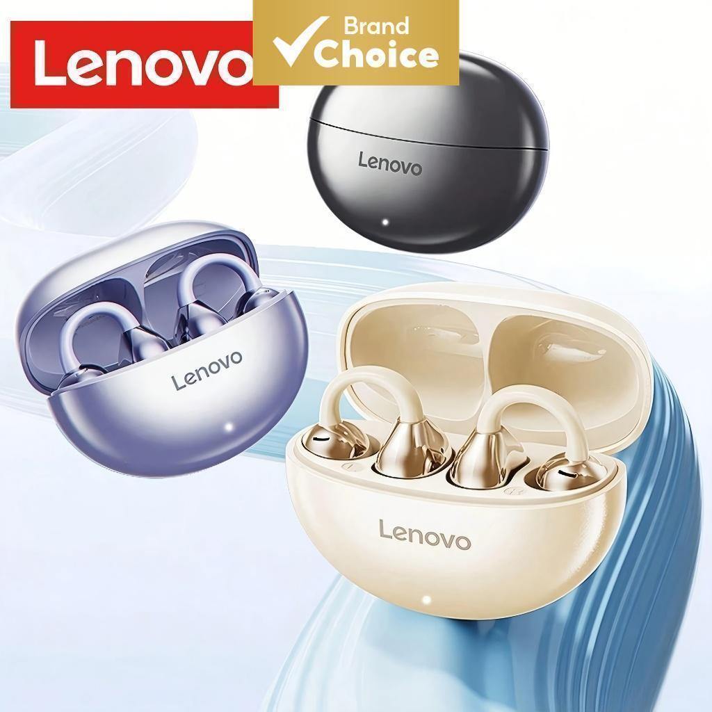 Fones de Ouvido Esportivos Lenovo Bluetooth 5.4, Abertos, com Clipe, Áudio Espacial 360°, Vazamento de Som 90% Menor,
