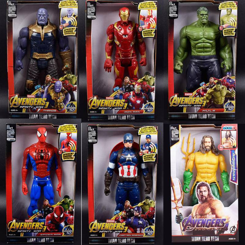 30cm Marvel avengers Hulk Homem Aranha De Ferro  legends vingadores action figure boneco dr estranho Doutor Luz e Som