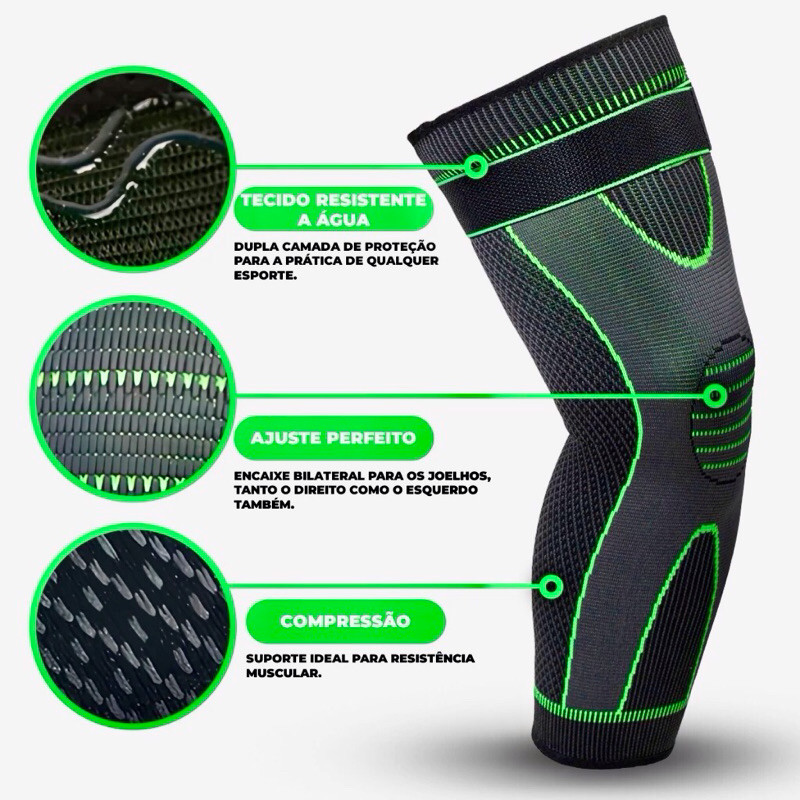 Compressão 360° Suporte Esportivo Ajustável  Otopédico - Joelheira Pulso Cotovelo Tornozelo Fitness