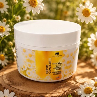 Máscara Camomilete Super Clareador  Extrato de Camomila Maya Cosméticos 300g