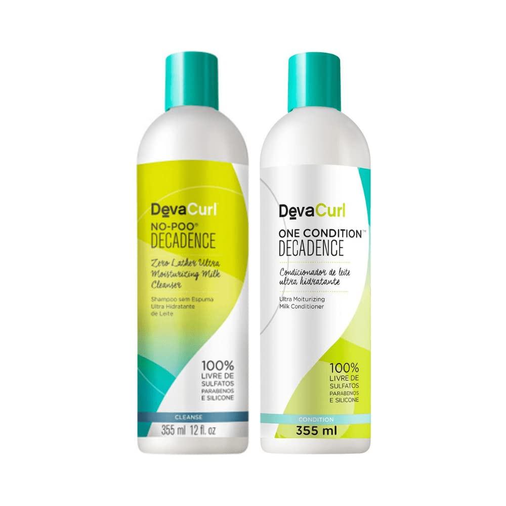 Deva Curl Decadence  Kit Shampoo No Poo (355ml) e Condicionador One (355ml)