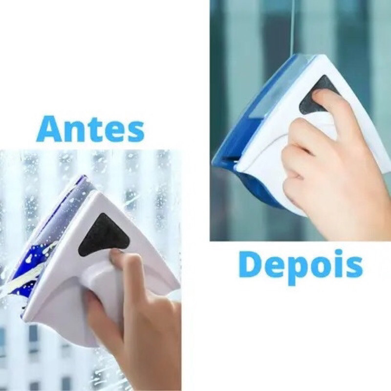 Rodo Limpa Vidros Magnético Dupla Face para Box Banheiro e Janelas — imagem 2 de 2