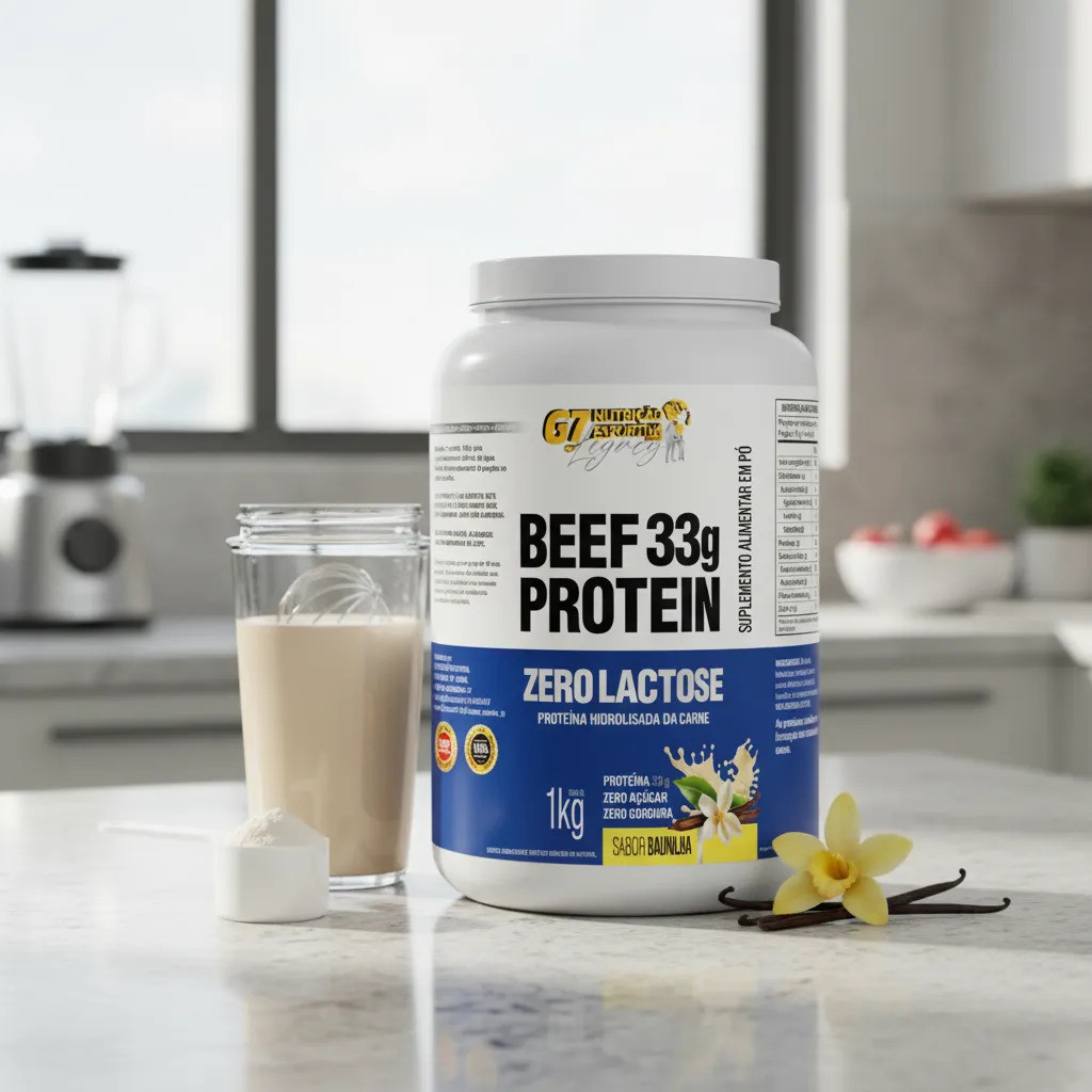 Beef Protein 33g Proteína 1kg - G7 Legacy - Proteína Hidrolisada de Carne