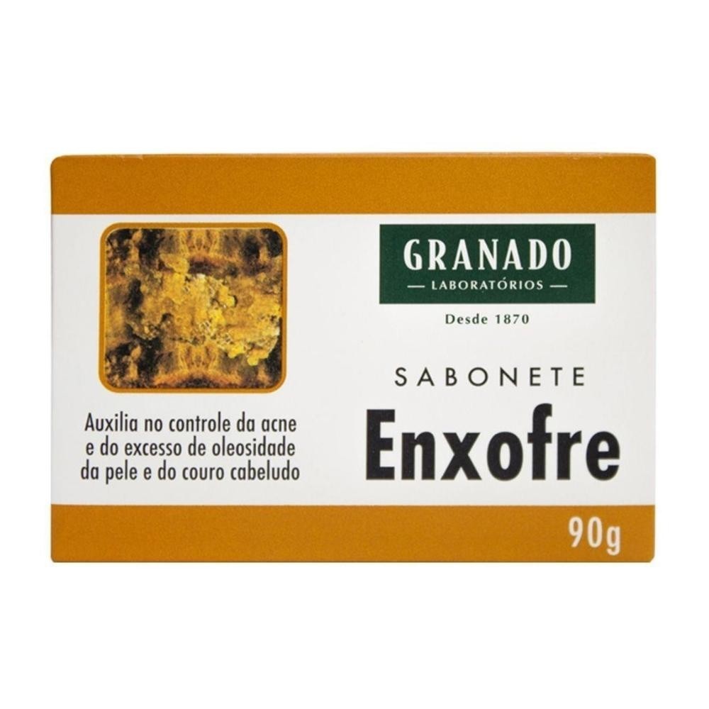 Sabonete em Barra Granado Enxofre 90g Sulforoso Antseptico Acne Facial Antioleosidade