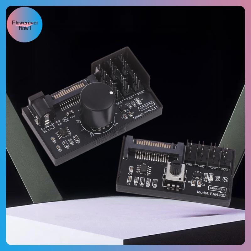 Controlador De Velocidade Do Ventilador FLOWE PWM 4Pin SATA Power 4/6 Vias HUB NAS Regulador De Servidor BR