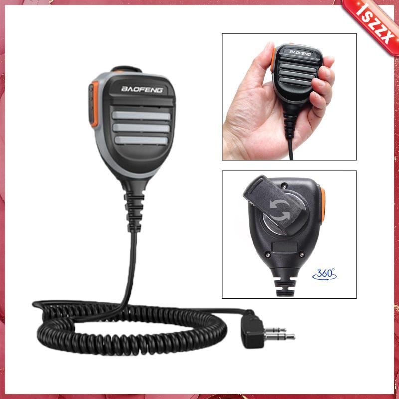 [Lszzx] Microfone Com Alto-Falante PTT PP À Prova De Chuva D'água Estéreo Portátil De 3.5 Mm De Ombro Para Rádio Bidirec