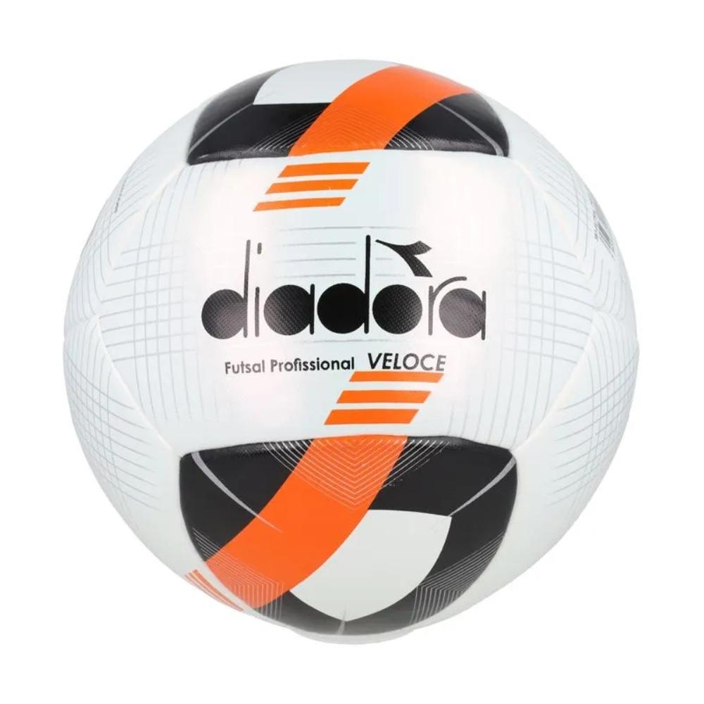 Imagem Bola Futsal Diadora Profissional Veloce Branco e Preto
