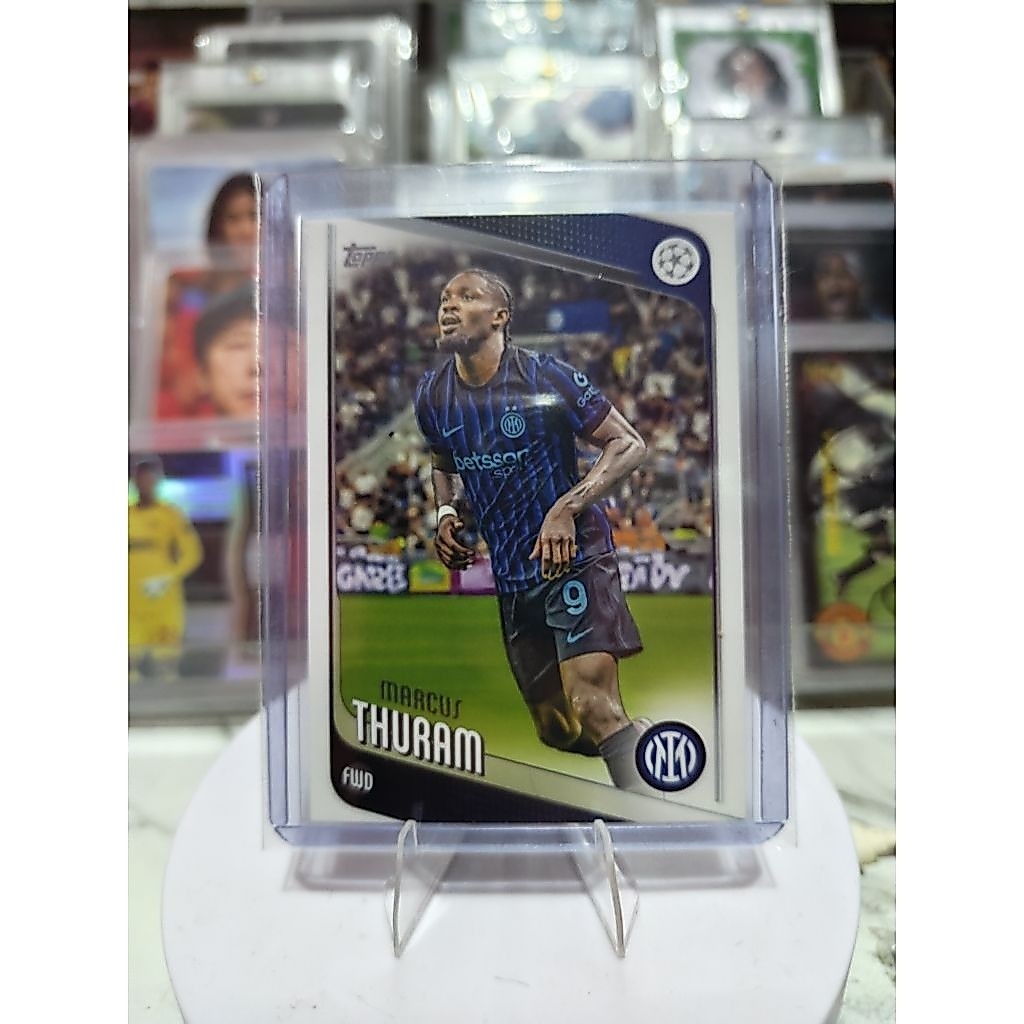 Cartão De Futebol Original Topps Inter Milan Marcus Thuram