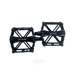 PEDAL ALUMINIO PLATAFORMA PRETO GTS COM ROLAMENTOS ROSCA GROSSA (9/16)