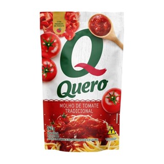 Molho de Tomate Quero Tradicional Sachê 240g - Embalagem com 32 Unidades em Oferta na Shopee