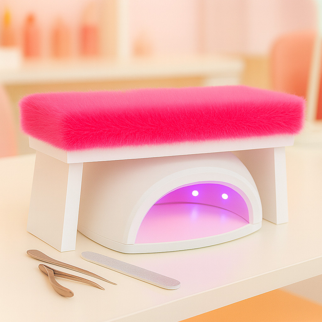 Apoio de Mão Pelúcia Nail Designer Manicure (Retangular) em Oferta na Shopee