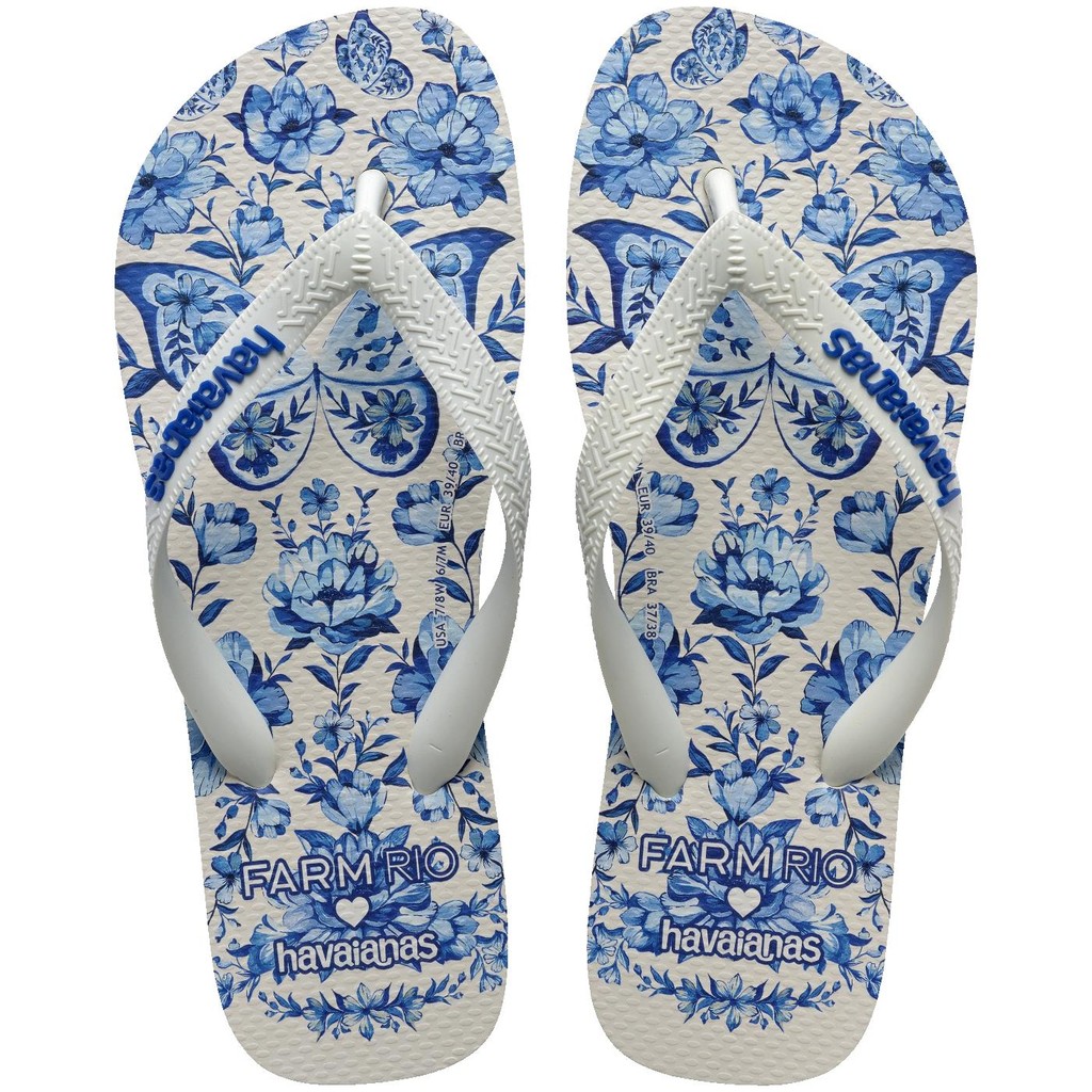Chinelo Havaianas Farm Jardim de Porcelana