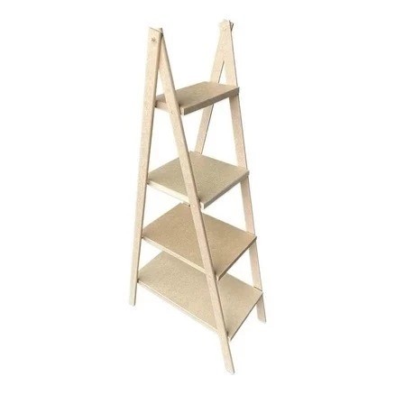 Escada 4 Andares Decoração Bolo Docinha Madeira Em mDf