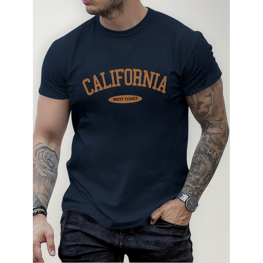 Camiseta Masculina Estampada California West Coast Algodao