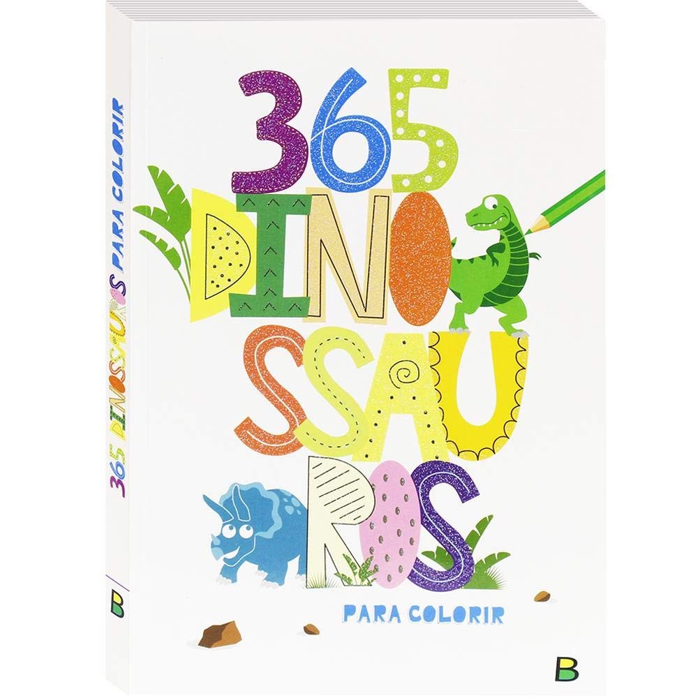 365 Dinossauros Para Colorir | Branco