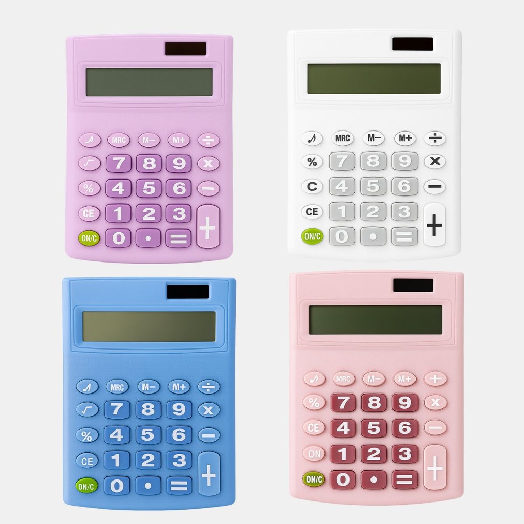 Calculadora de Escritório Eletrônica com Display de 8 Dígitos Alimentada por Pilha Portátil