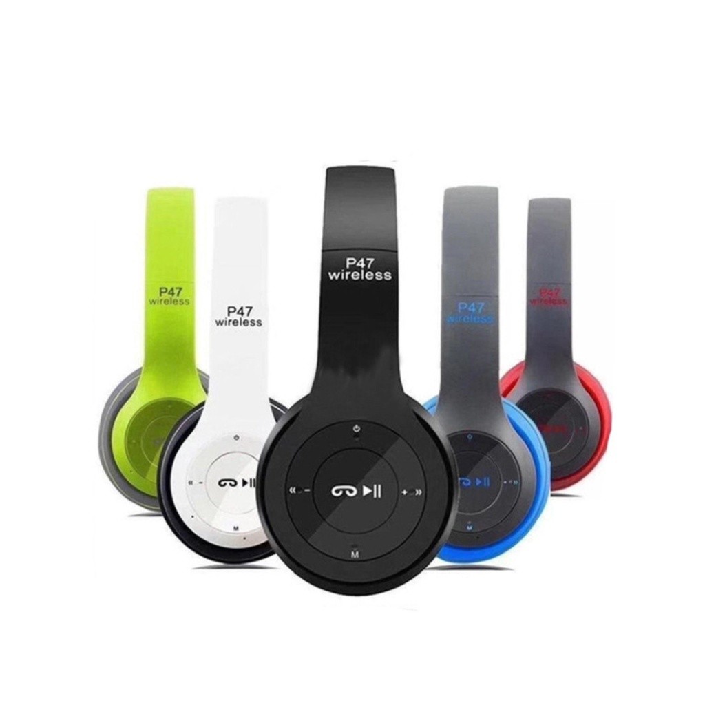 Fone P47 Headphone Sem Fio Estéreo Redução de Ruídos Bluetooth 5.0 Universal em Oferta na Shopee