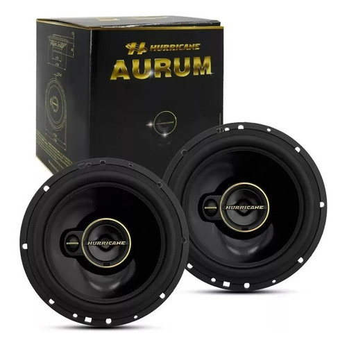 Par De Alto Falante Hurricane Triaxial Aurum A6t 6 Pol 240w