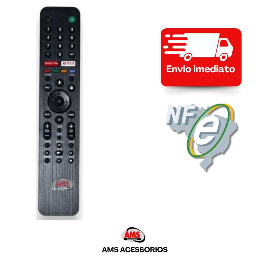 Controle Remoto Rmf-tx500b Tv Sony Bravia