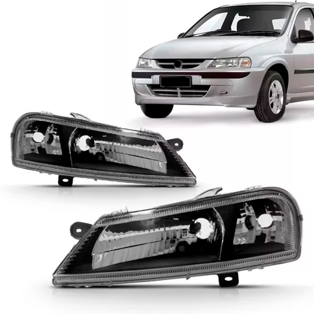 Par Farol Celta 2000 2001 2002 2003 2004 2005 2006 Máscara Negra em Oferta na Shopee