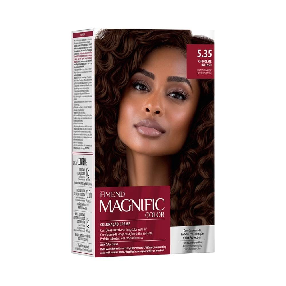 Coloração Amend Magnific Color 5.35 Chocolate Intenso em Oferta na Shopee