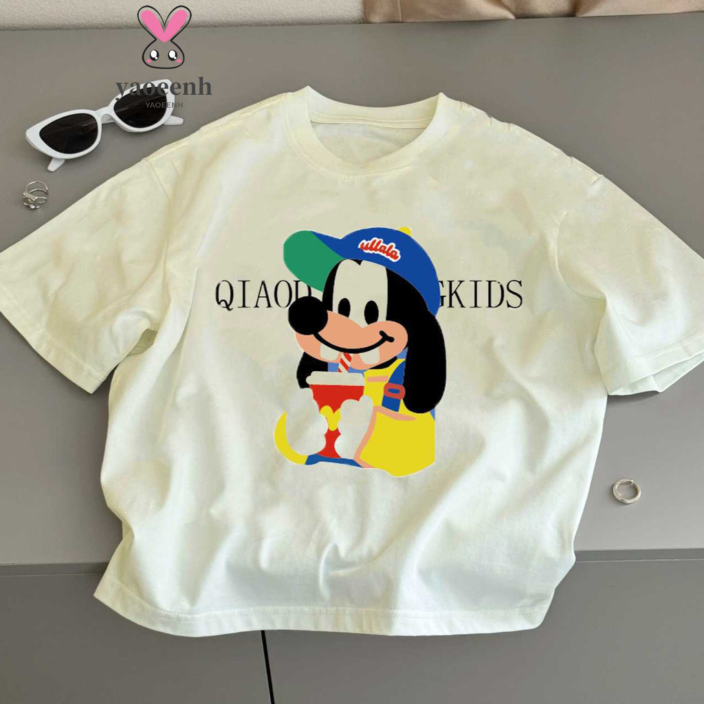 80-170CM verão meninos meninas puro algodão manga curta camisetas médio grande crianças simples estilo ocidental Casual 