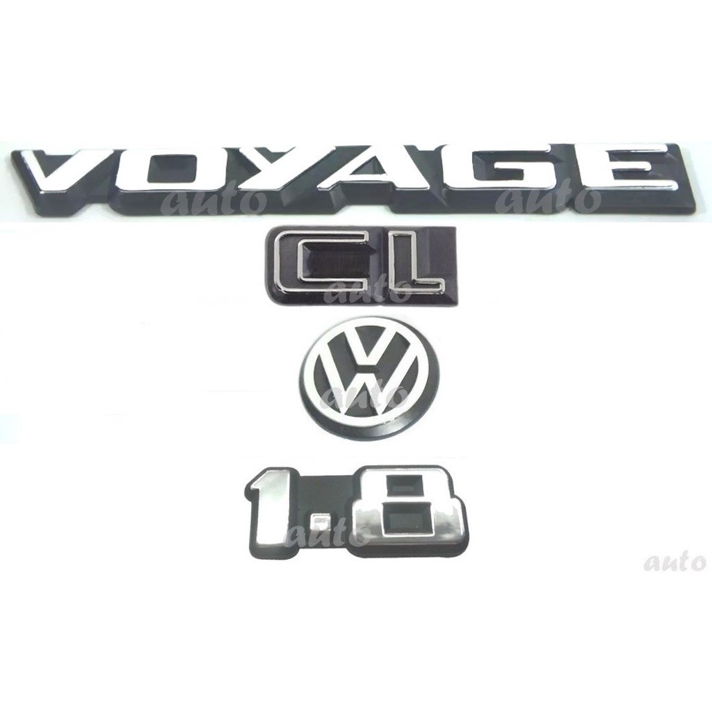 Emblemas Voyage Cl 1.8 + Vw Mala - 1987 À 1990