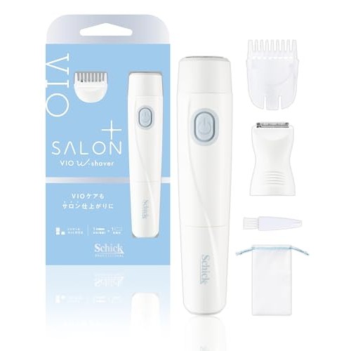 Schick Salon Plus + Vo Barbeador Duplo Delicate Zone Shavervio Impermeabilizante-Envio Do Japão -