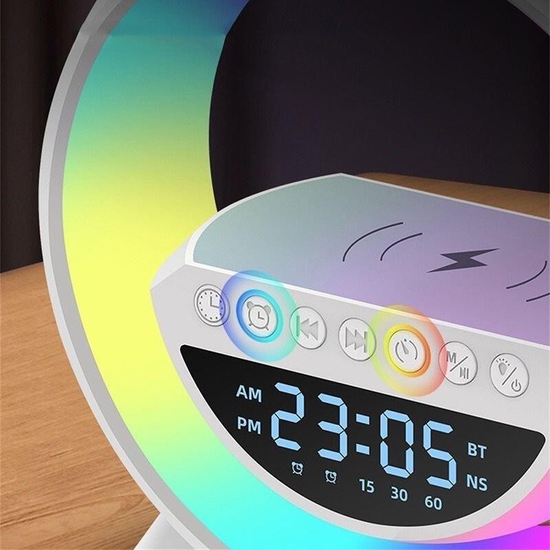 Luminaria G-Speaker Multifuncional Smart Station Led Caixa De Som Relógio Lançamento