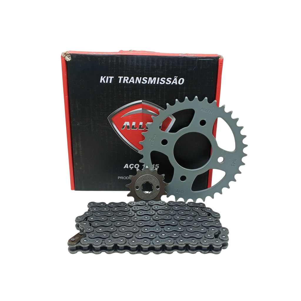 KIT RELAÇÃO TRANSMISSÃO ALLEN DAFRA NEXT 250 CORRENTE ( 520H - 102L ) SEM RETENTOR em Oferta na Shopee