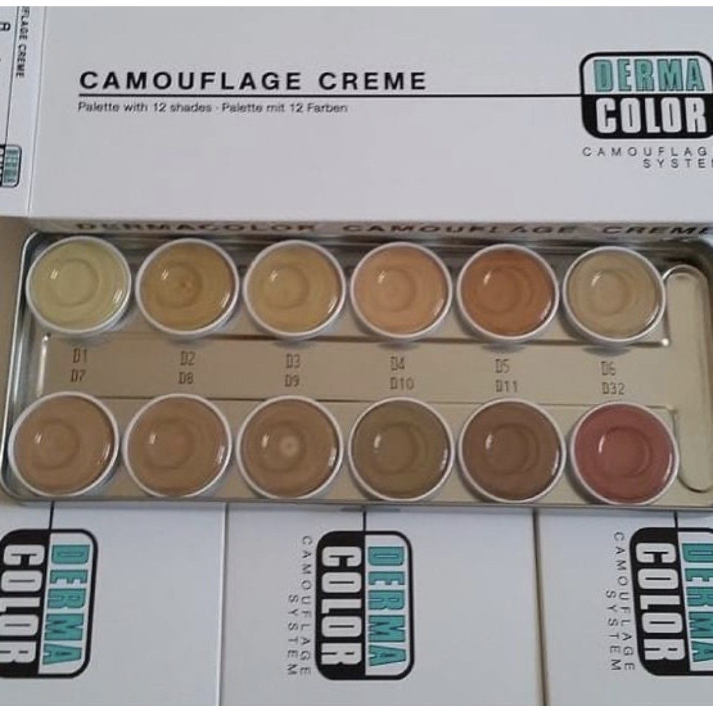 Paleta De Camuflagem 12 Cores Kryolan  MODELO A