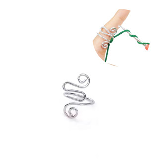 Anel Dedal Metálico Ajustável Crochê Tricô Passa Fio Costura em Oferta na Shopee