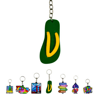 Chaveiro de Borracha Lembrancinhas Chinelo do Brasil