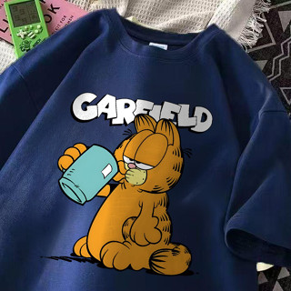 916velsiss Camiseta Com Estampa Divertida De Desenho Animado De Gato De Café Camiseta Fitness Feminina blusa social em Oferta na Shopee