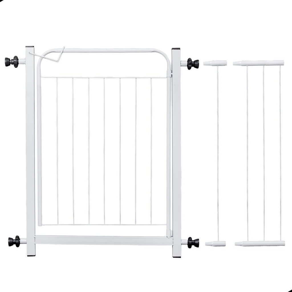 Grade Pet 80 A 100cm Portão Proteção Bebes Cachorro-Branco