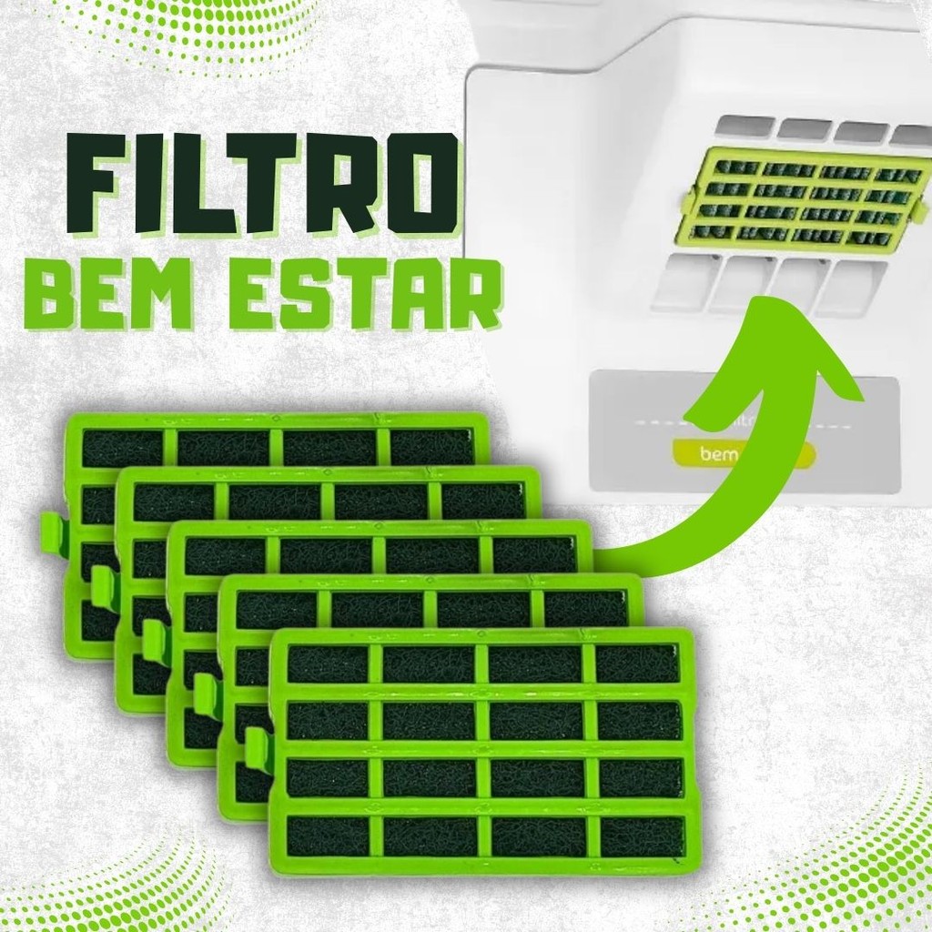 Filtro Geladeira Antibactéria Compatível Consul Bem Estar Antiodor W10515645