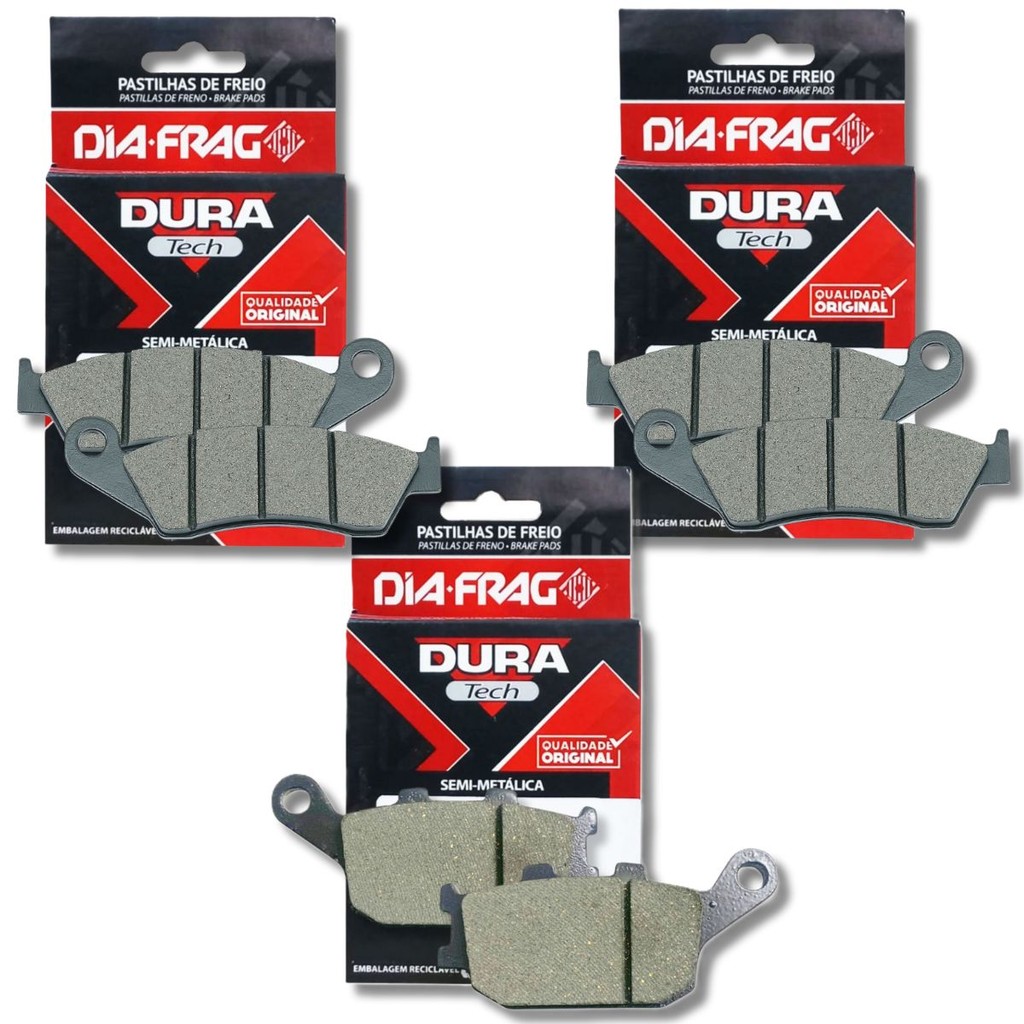 Kit Pastilhas de Freio Transalp 700 Sem Abs 2004-2014 Diafrag em Oferta na Shopee