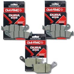 Kit Pastilhas de Freio Transalp 700 Sem Abs 2004-2014 Diafrag