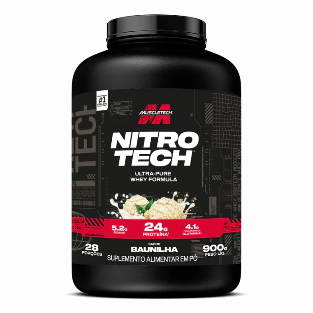 Whey Nitro Tech Baunilha 900g - MuscleTech