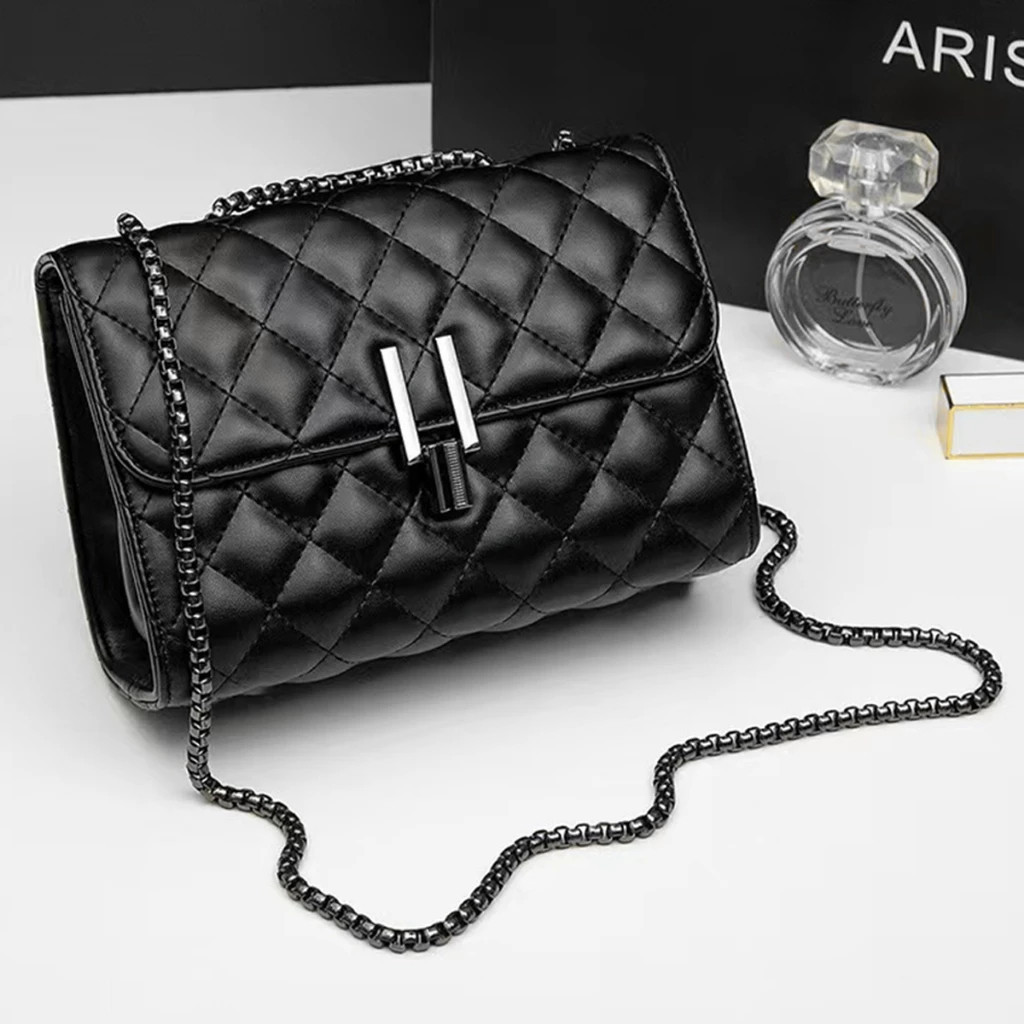 Bolsa feminina transversal corrente escura “Y” Bolsa Ombro Feminina de Festa em Oferta na Shopee