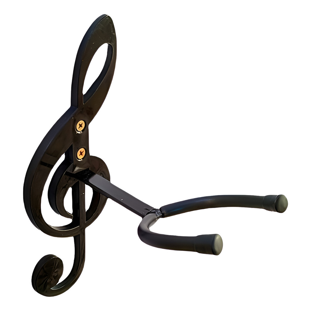 Suporte de Parede Fixo para Violão Guitarra Ukulele Cavaco Clave de sol