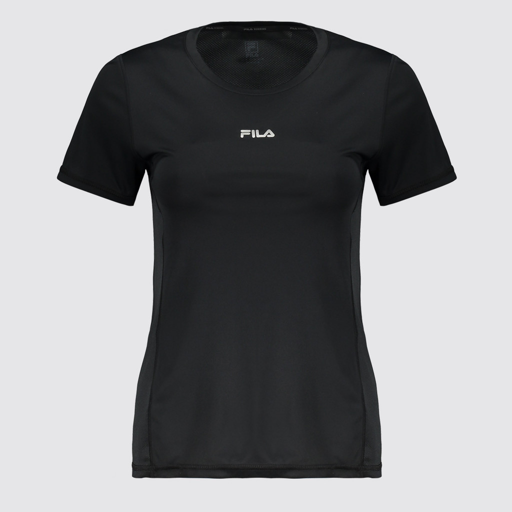 Camiseta Fila Core Run Feminina Preta em Oferta na Shopee