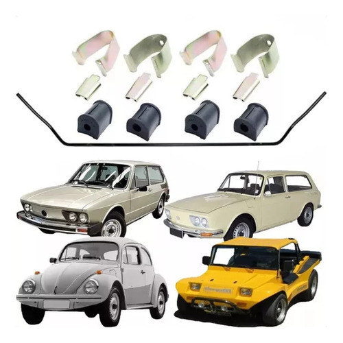 Barra Estabilizadora Fusca Brasilia Variant + Kit Barra