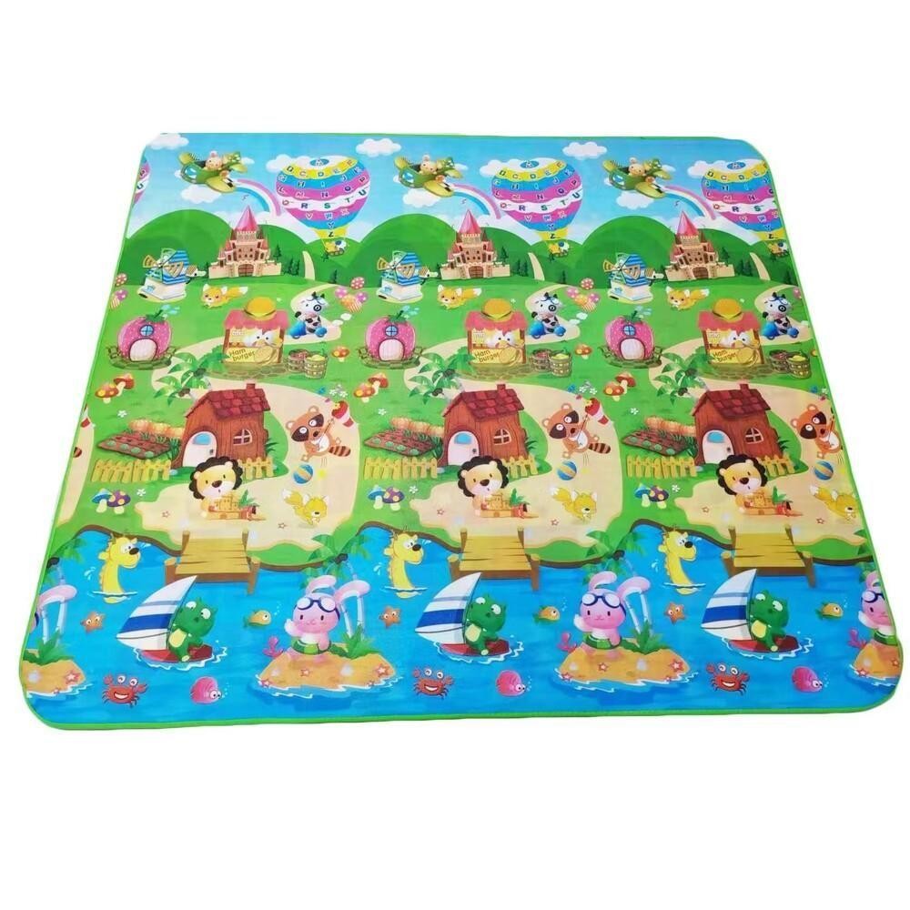 Tapete Infantil Bebe Portatil Dobrável Termico 180x117cm Tatame Educativo Com Bolsa