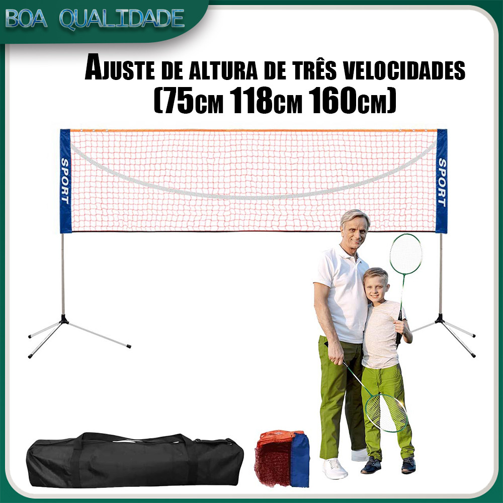 Suporte de Badminton interno/externo com altura ajustável 75/118/160cm