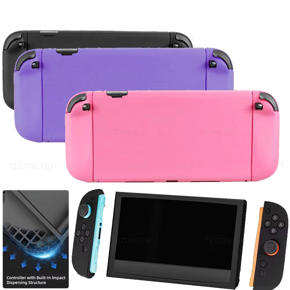 Para Nintendo Switch 2 Console Antiderrapante Capa De Silicone Completa Divisão Caso Protetor Pele Manga Escudo Acessóri