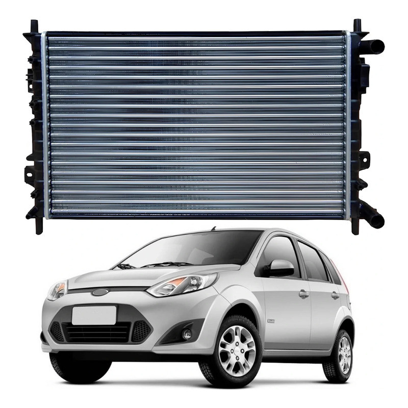 Radiador Agua Motor Fiesta 1.0 1.6 8v 2011 A 2014 em Oferta na Shopee