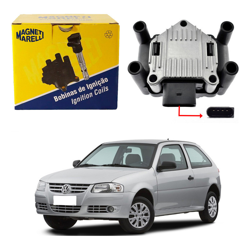 Bobina De Ignição Marelli Gol G4 1.0 8v 2006 A 2014