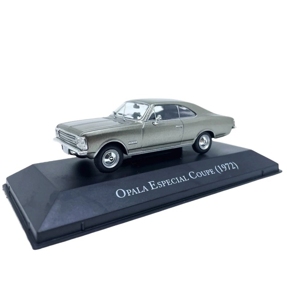 Miniatura Carro Chevrolet Opala Especial Coupe (1972) - Chevrolet Série Ouro 3 - Cinza - 1:43 - Luppa