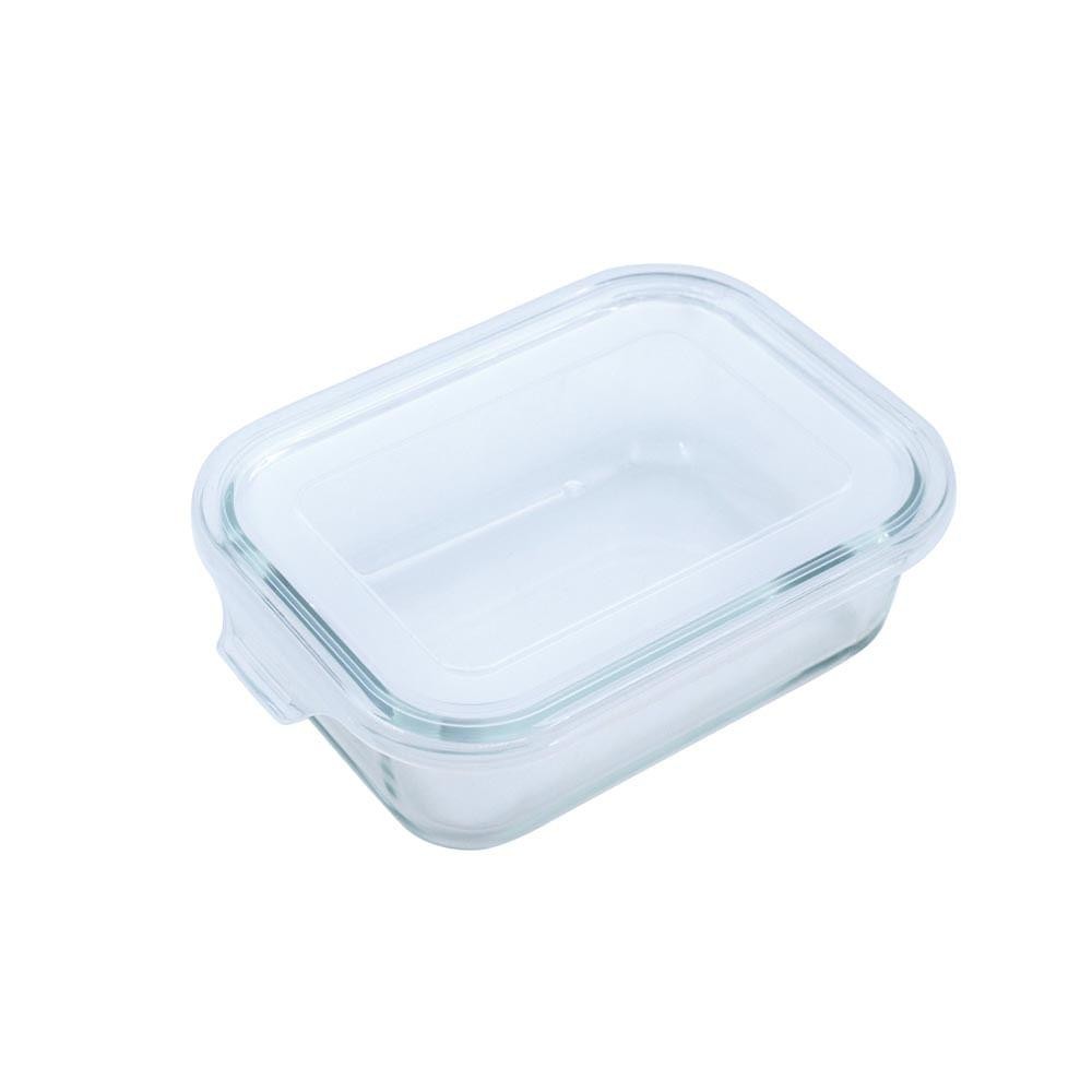 Pote de Vidro Retangular com Tampa 640ml em Oferta na Shopee